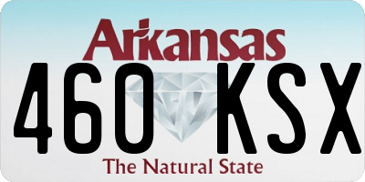 AR license plate 460KSX