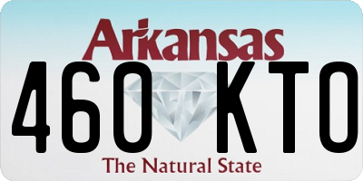 AR license plate 460KTO