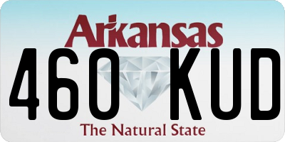 AR license plate 460KUD