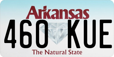 AR license plate 460KUE