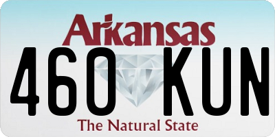 AR license plate 460KUN