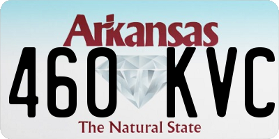 AR license plate 460KVC