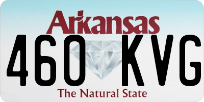 AR license plate 460KVG