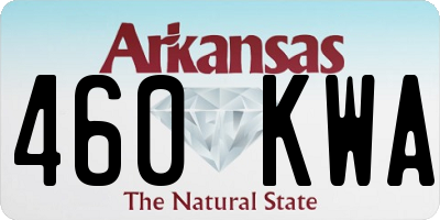 AR license plate 460KWA