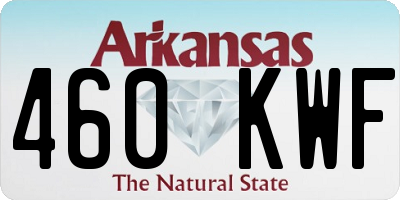 AR license plate 460KWF