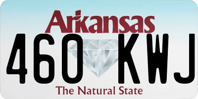 AR license plate 460KWJ