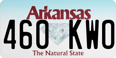 AR license plate 460KWO