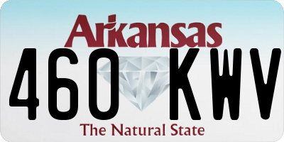 AR license plate 460KWV
