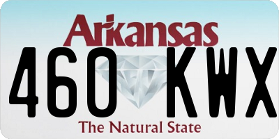AR license plate 460KWX