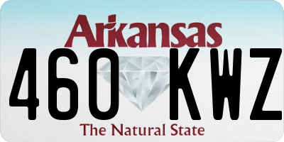AR license plate 460KWZ
