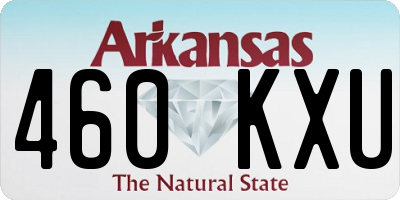 AR license plate 460KXU