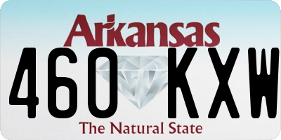 AR license plate 460KXW