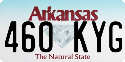 AR license plate 460KYG