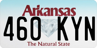 AR license plate 460KYN