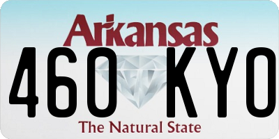 AR license plate 460KYO