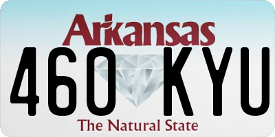 AR license plate 460KYU