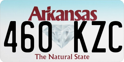AR license plate 460KZC