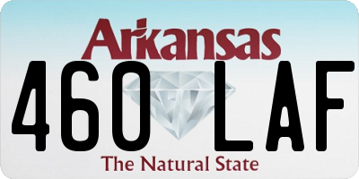 AR license plate 460LAF