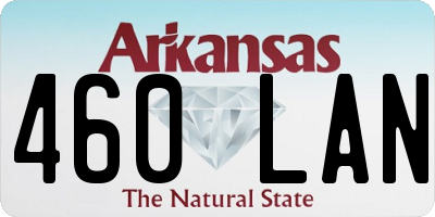 AR license plate 460LAN