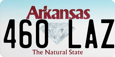 AR license plate 460LAZ