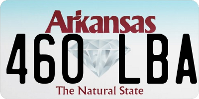 AR license plate 460LBA