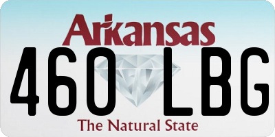 AR license plate 460LBG
