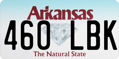 AR license plate 460LBK