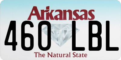AR license plate 460LBL