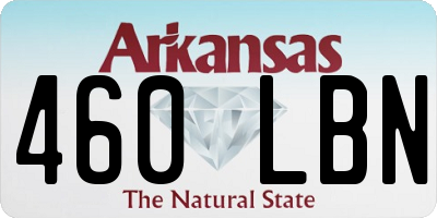 AR license plate 460LBN