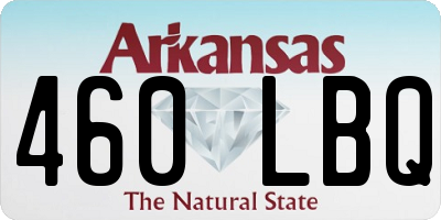 AR license plate 460LBQ
