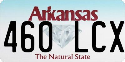 AR license plate 460LCX
