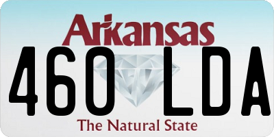 AR license plate 460LDA