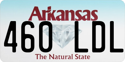 AR license plate 460LDL