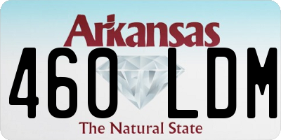 AR license plate 460LDM