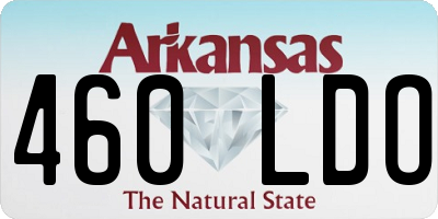 AR license plate 460LDO