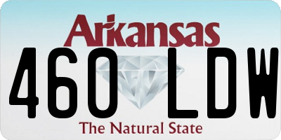 AR license plate 460LDW