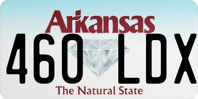 AR license plate 460LDX