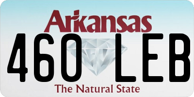 AR license plate 460LEB