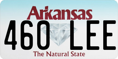 AR license plate 460LEE