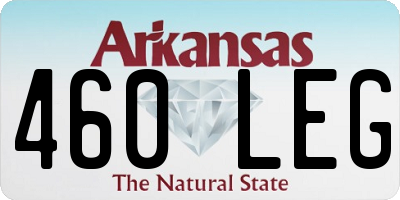 AR license plate 460LEG