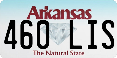 AR license plate 460LIS