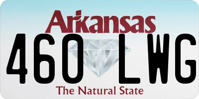 AR license plate 460LWG