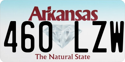 AR license plate 460LZW