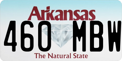 AR license plate 460MBW