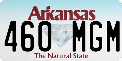 AR license plate 460MGM