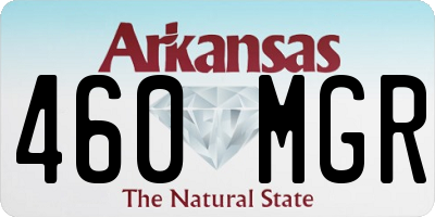 AR license plate 460MGR