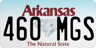 AR license plate 460MGS