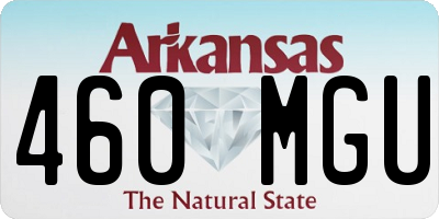 AR license plate 460MGU