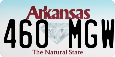 AR license plate 460MGW