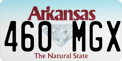 AR license plate 460MGX